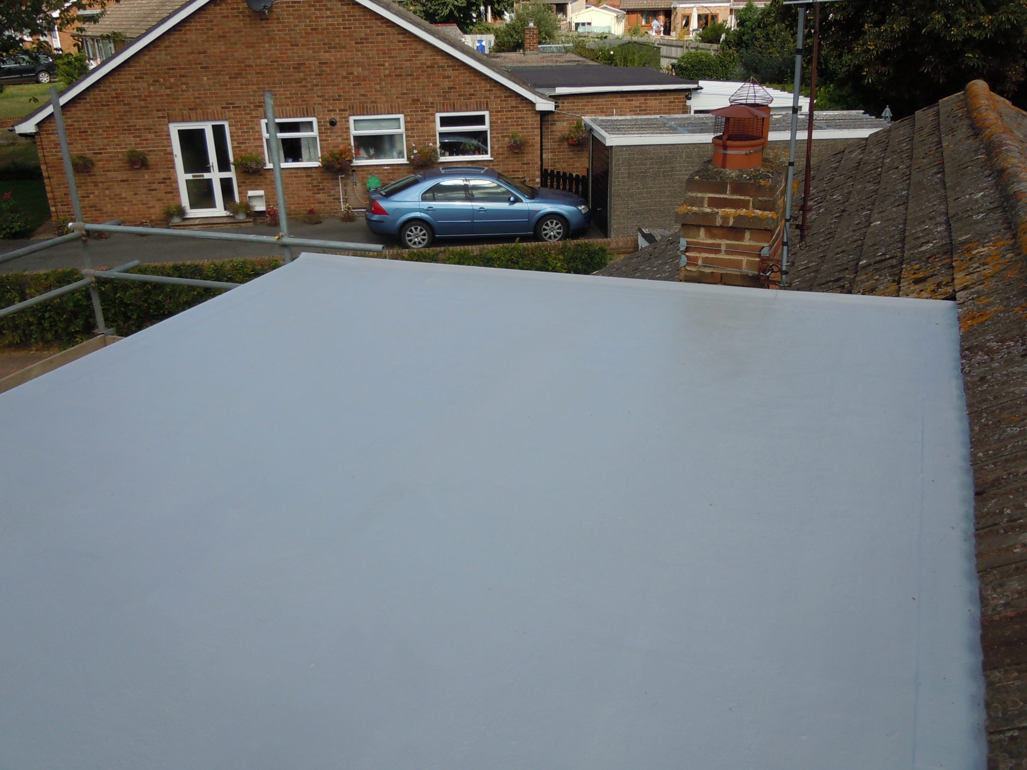 Asphalt flat roof repair